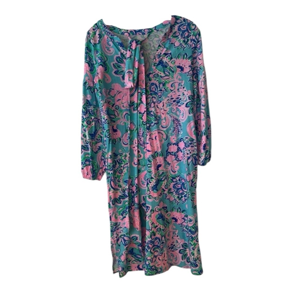 Lilly Pulitzer Kierna Dress- Blue Horizon Jungle Sunrise Size XS